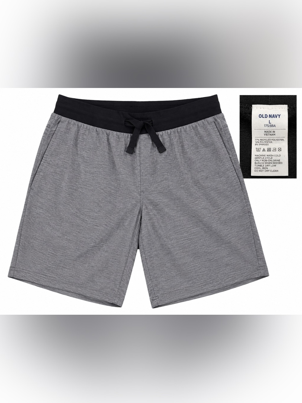 Old Navy Gray Shorts with Black Waistband